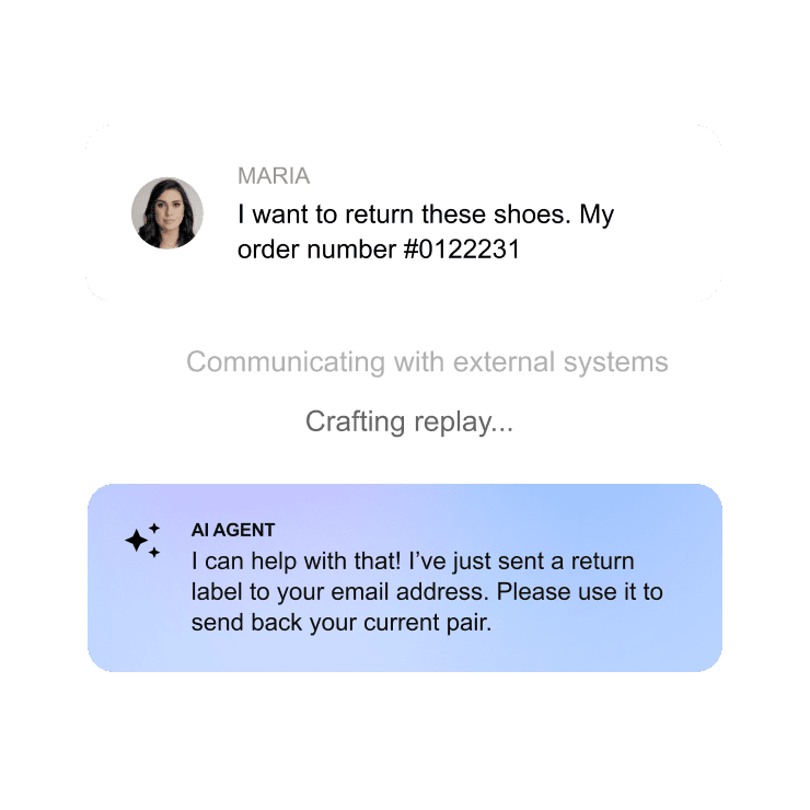 AI Agent handling repetitive tasks